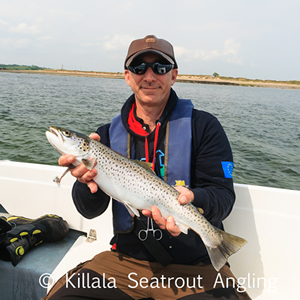  17/05/2019 German angler with a sea trout of 53cm.
